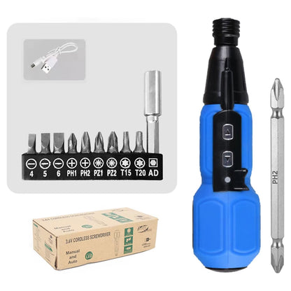 Electric Screwdriver Rechargeable Cordless Screwdriver Quick Electric Tool Home Small Electric Kit Repair Tool Electrician Repai